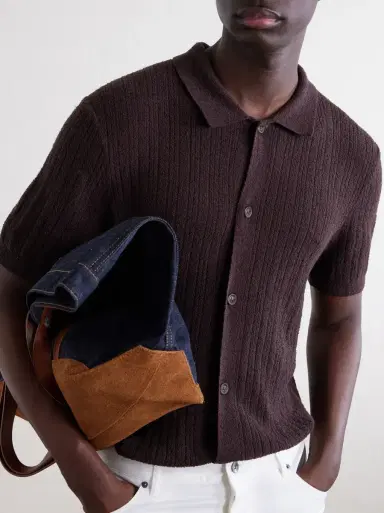 Onia Ribbed-Knit Cotton-Blend Boucle Shirt | Thumbnail 5 Onia Ribbed-Knit Cotton-Blend Boucle Shirt | Thumbnail 5