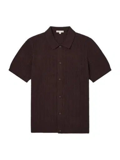 Onia Ribbed-Knit Cotton-Blend Boucle Shirt | Thumbnail 1 Onia Ribbed-Knit Cotton-Blend Boucle Shirt | Thumbnail 1