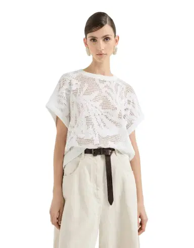 Brunello Cucinelli Dazzling water lilies t-shirt | Thumbnail 1 Brunello Cucinelli Dazzling water lilies t-shirt | Thumbnail 1