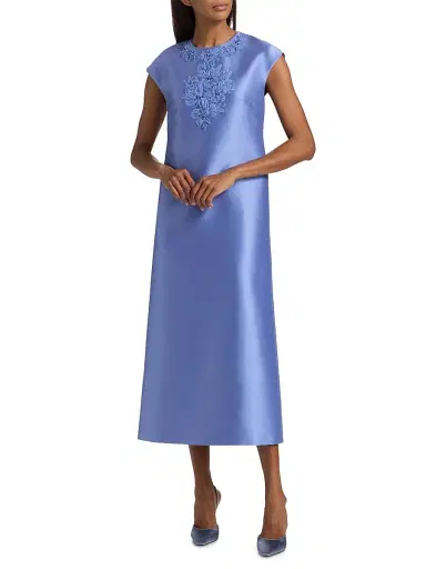 SACHIN BABI Women's Gwendolyn Stretch Mikado Shift Cocktail Dress - Cornflower | Thumbnail 2 SACHIN BABI Women's Gwendolyn Stretch Mikado Shift Cocktail Dress - Cornflower | Thumbnail 2