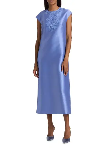 SACHIN BABI Women's Gwendolyn Stretch Mikado Shift Cocktail Dress - Cornflower | Thumbnail 3 SACHIN BABI Women's Gwendolyn Stretch Mikado Shift Cocktail Dress - Cornflower | Thumbnail 3
