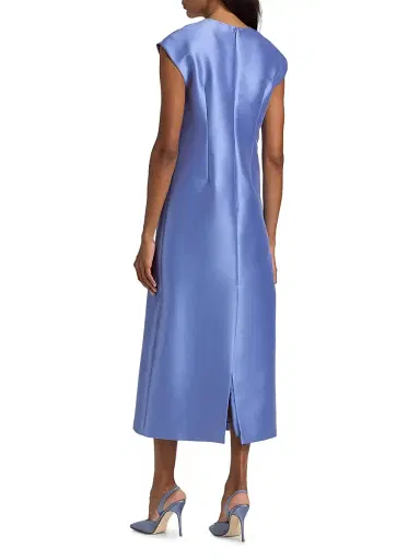 SACHIN BABI Women's Gwendolyn Stretch Mikado Shift Cocktail Dress - Cornflower | Thumbnail 5 SACHIN BABI Women's Gwendolyn Stretch Mikado Shift Cocktail Dress - Cornflower | Thumbnail 5