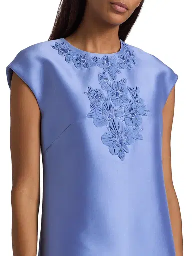SACHIN BABI Women's Gwendolyn Stretch Mikado Shift Cocktail Dress - Cornflower | Thumbnail 6 SACHIN BABI Women's Gwendolyn Stretch Mikado Shift Cocktail Dress - Cornflower | Thumbnail 6