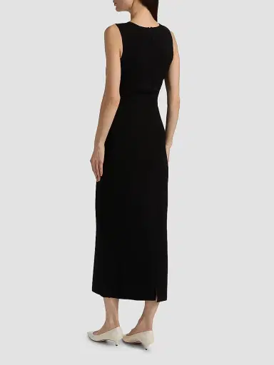 Lela Rose Women's Crochet Appliqué Midi-Dress - Black | Thumbnail 5 Lela Rose Women's Crochet Appliqué Midi-Dress - Black | Thumbnail 5