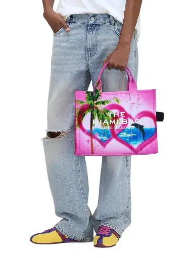 Marc Jacobs Women's The City Miami Cotton-Blend Tote Bag - Miami | Thumbnail 3 Marc Jacobs Women's The City Miami Cotton-Blend Tote Bag - Miami | Thumbnail 3