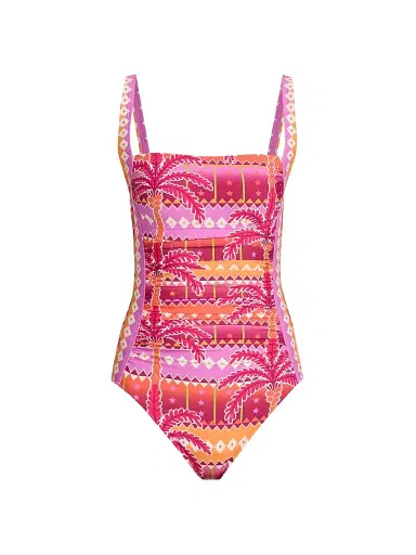Johnny Was Women's Marilyn Ruched One-Piece Swimsuit - Zahara | Thumbnail 1 Johnny Was Women's Marilyn Ruched One-Piece Swimsuit - Zahara | Thumbnail 1
