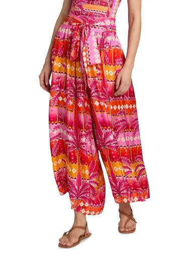 Johnny Was Women's Zahara Palazzo Cropped Pants - Zahara | Thumbnail 3 Johnny Was Women's Zahara Palazzo Cropped Pants - Zahara | Thumbnail 3