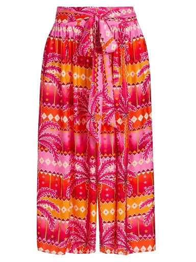 Johnny Was Women's Zahara Palazzo Cropped Pants - Zahara | Thumbnail 1 Johnny Was Women's Zahara Palazzo Cropped Pants - Zahara | Thumbnail 1