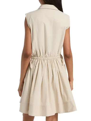 DEREK LAM 10 CROSBY Women's Tristan Cotton Poplin Drawstring Minidress | Thumbnail 5 DEREK LAM 10 CROSBY Women's Tristan Cotton Poplin Drawstring Minidress | Thumbnail 5