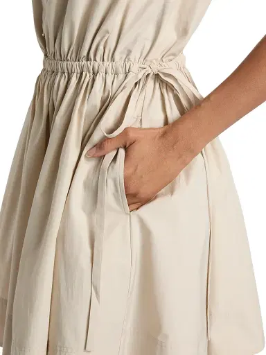 DEREK LAM 10 CROSBY Women's Tristan Cotton Poplin Drawstring Minidress | Thumbnail 6 DEREK LAM 10 CROSBY Women's Tristan Cotton Poplin Drawstring Minidress | Thumbnail 6