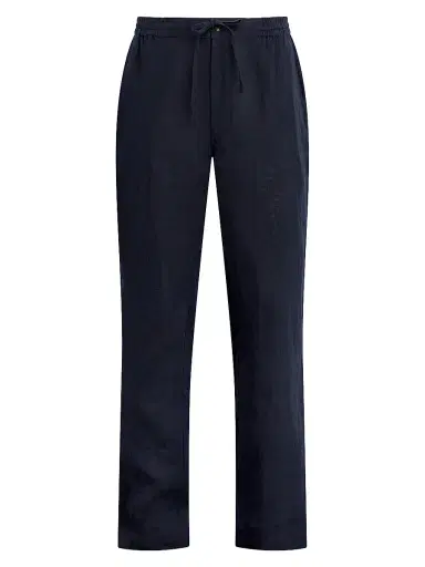 Joe's Jeans Men's Linen Drawstring Straight-Leg Pants - Baritone Blue | Thumbnail 1 Joe's Jeans Men's Linen Drawstring Straight-Leg Pants - Baritone Blue | Thumbnail 1