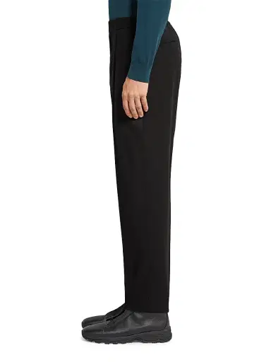 ZEGNA Men's 15milmil15 Wool Silk and Cashmere Pants - Black | Thumbnail 3 ZEGNA Men's 15milmil15 Wool Silk and Cashmere Pants - Black | Thumbnail 3