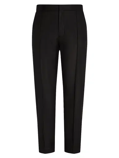 ZEGNA Men's 15milmil15 Wool Silk and Cashmere Pants - Black | Thumbnail 1 ZEGNA Men's 15milmil15 Wool Silk and Cashmere Pants - Black | Thumbnail 1