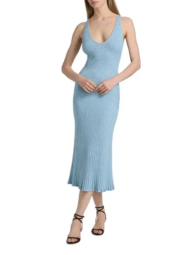 Ronny Kobo Women's Emeron Knit Midi-Dress - Ancient Water | Thumbnail 2 Ronny Kobo Women's Emeron Knit Midi-Dress - Ancient Water | Thumbnail 2