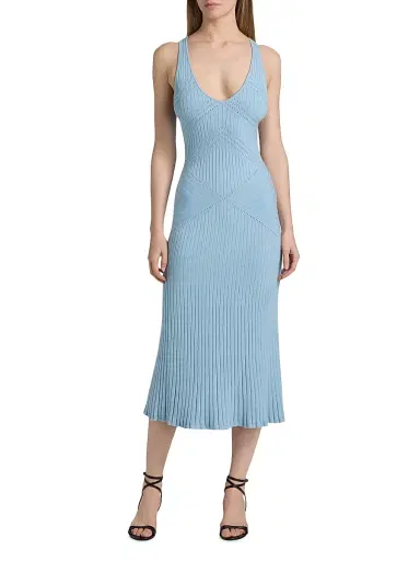 Ronny Kobo Women's Emeron Knit Midi-Dress - Ancient Water | Thumbnail 3 Ronny Kobo Women's Emeron Knit Midi-Dress - Ancient Water | Thumbnail 3