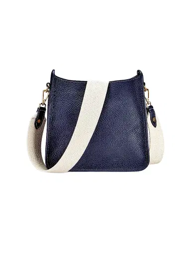 GiGi New York Women's Elle Leather Crossbody Bag - Navy | Thumbnail 1 GiGi New York Women's Elle Leather Crossbody Bag - Navy | Thumbnail 1