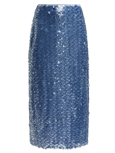 Toccin Women's Leilani Sequined Midi-Skirt - Steel Blue Multi | Thumbnail 1 Toccin Women's Leilani Sequined Midi-Skirt - Steel Blue Multi | Thumbnail 1