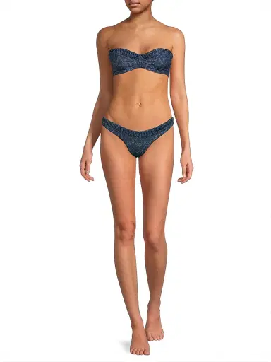 Peixoto Women's Emmy Textured Bandeau Bikini Top - Bandana Dandy | Thumbnail 2 Peixoto Women's Emmy Textured Bandeau Bikini Top - Bandana Dandy | Thumbnail 2