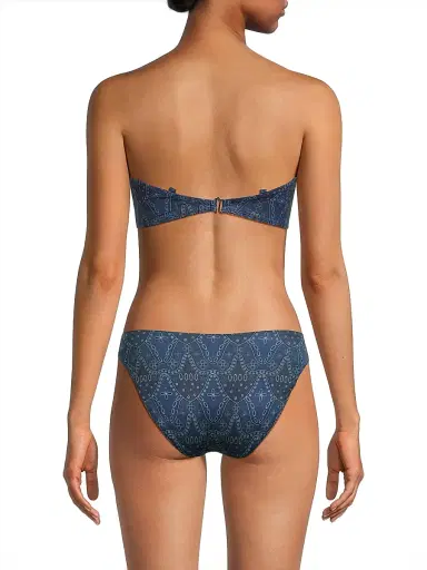 Peixoto Women's Emmy Textured Bandeau Bikini Top - Bandana Dandy | Thumbnail 5 Peixoto Women's Emmy Textured Bandeau Bikini Top - Bandana Dandy | Thumbnail 5
