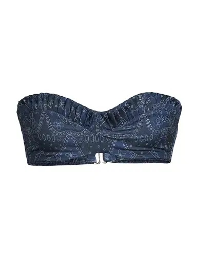 Peixoto Women's Emmy Textured Bandeau Bikini Top - Bandana Dandy | Thumbnail 1 Peixoto Women's Emmy Textured Bandeau Bikini Top - Bandana Dandy | Thumbnail 1
