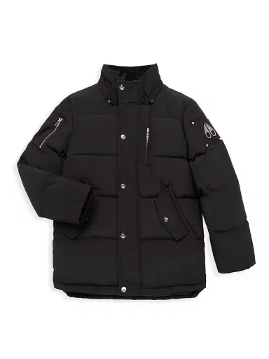 Moose Knuckles Kid's 3Q Down Jacket - Black | Thumbnail 3 Moose Knuckles Kid's 3Q Down Jacket - Black | Thumbnail 3
