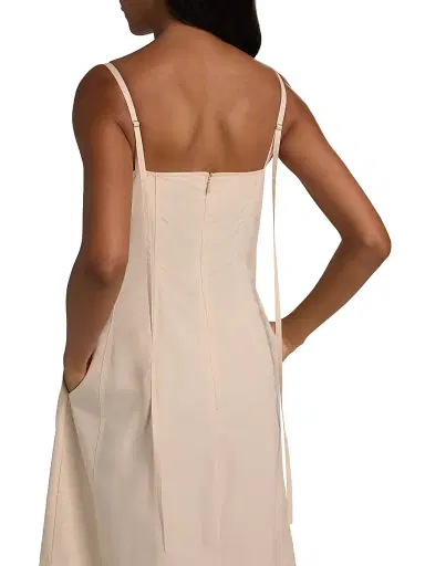 Co Women's Bustier Cotton Midi-Dress - Whisper Pink - Size XL | Thumbnail 6 Co Women's Bustier Cotton Midi-Dress - Whisper Pink - Size XL | Thumbnail 6