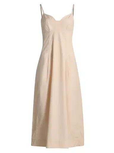 Co Women's Bustier Cotton Midi-Dress - Whisper Pink - Size XL | Thumbnail 1 Co Women's Bustier Cotton Midi-Dress - Whisper Pink - Size XL | Thumbnail 1