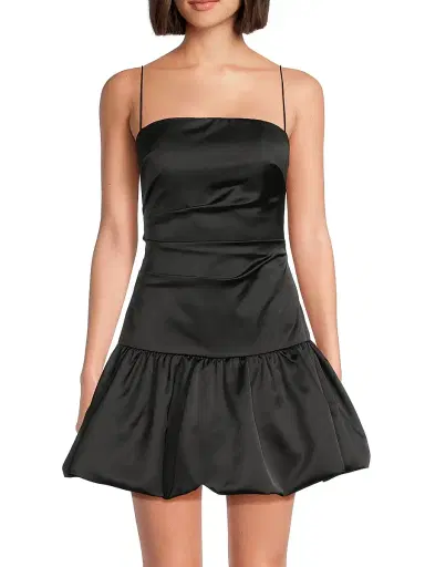 Ungaro Women's Willow Bubble-Skirt Minidress - Black | Thumbnail 3 Ungaro Women's Willow Bubble-Skirt Minidress - Black | Thumbnail 3