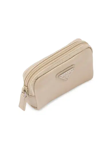 Prada Re-Nylon Necessaire Pouch - Beige Khaki | Thumbnail 2 Prada Re-Nylon Necessaire Pouch - Beige Khaki | Thumbnail 2
