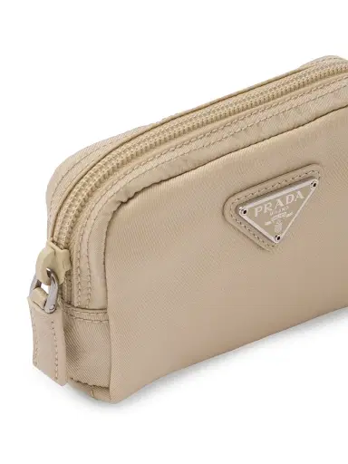 Prada Re-Nylon Necessaire Pouch - Beige Khaki | Thumbnail 5 Prada Re-Nylon Necessaire Pouch - Beige Khaki | Thumbnail 5