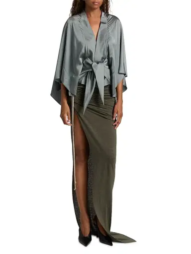 Rick Owens Women's Edfu Maxi Skirt - Bosco | Thumbnail 2 Rick Owens Women's Edfu Maxi Skirt - Bosco | Thumbnail 2