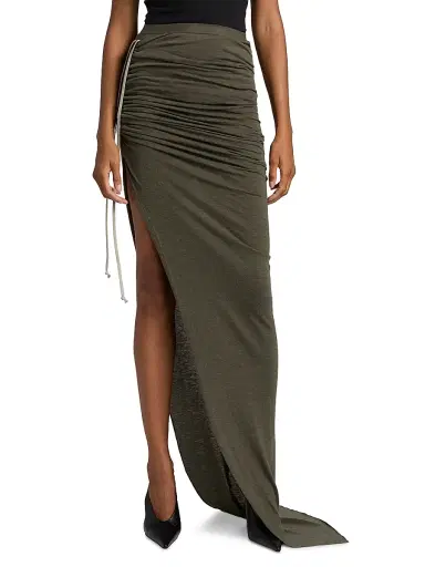 Rick Owens Women's Edfu Maxi Skirt - Bosco | Thumbnail 3 Rick Owens Women's Edfu Maxi Skirt - Bosco | Thumbnail 3