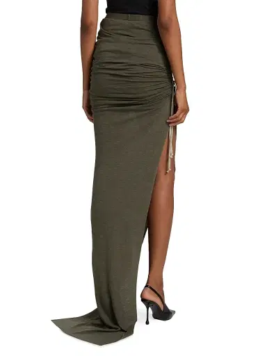 Rick Owens Women's Edfu Maxi Skirt - Bosco | Thumbnail 5 Rick Owens Women's Edfu Maxi Skirt - Bosco | Thumbnail 5