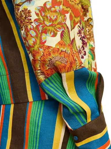 ALÉMAIS Women's Charlie Linen Printed Shirt | Thumbnail 4 ALÉMAIS Women's Charlie Linen Printed Shirt | Thumbnail 4