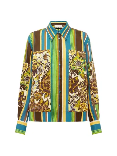 ALÉMAIS Women's Charlie Linen Printed Shirt | Thumbnail 1 ALÉMAIS Women's Charlie Linen Printed Shirt | Thumbnail 1