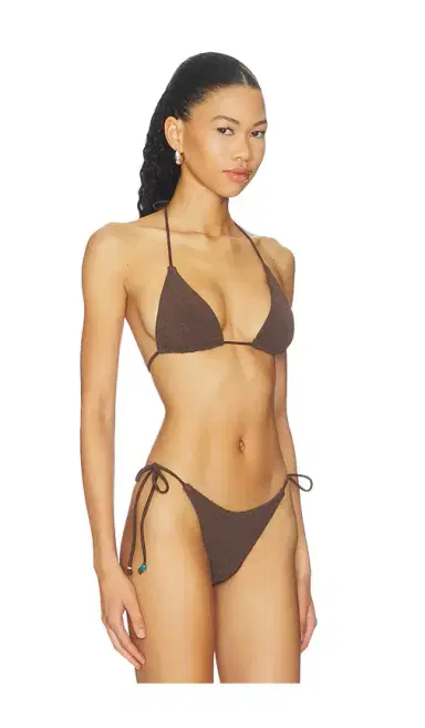 Bond Eye Beaded Ingrid Triangle Bikini Top | Thumbnail 2 Bond Eye Beaded Ingrid Triangle Bikini Top | Thumbnail 2