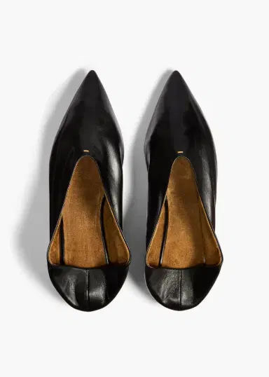 Khaite Miriam Ballerina In Black Glazed Leather | Thumbnail 5 Khaite Miriam Ballerina In Black Glazed Leather | Thumbnail 5