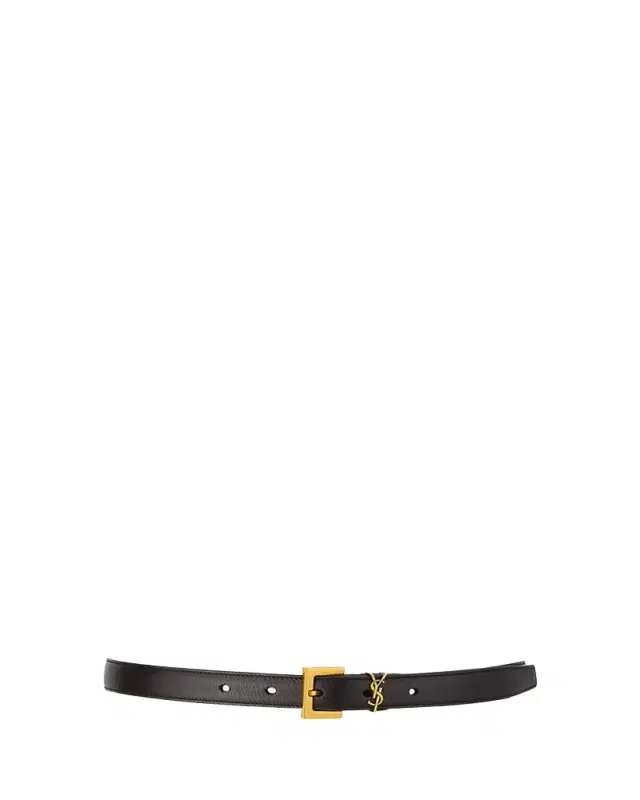 YSL Monogram Leather Belt YSL Monogram Leather Belt