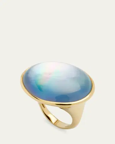 Ippolita Oval Ring in 18K Gold | Thumbnail 3 Ippolita Oval Ring in 18K Gold | Thumbnail 3