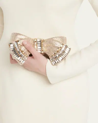 Judith Leiber Couture Bow Deco Crystal Minaudiere | Thumbnail 2 Judith Leiber Couture Bow Deco Crystal Minaudiere | Thumbnail 2