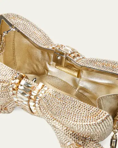 Judith Leiber Couture Bow Deco Crystal Minaudiere | Thumbnail 4 Judith Leiber Couture Bow Deco Crystal Minaudiere | Thumbnail 4