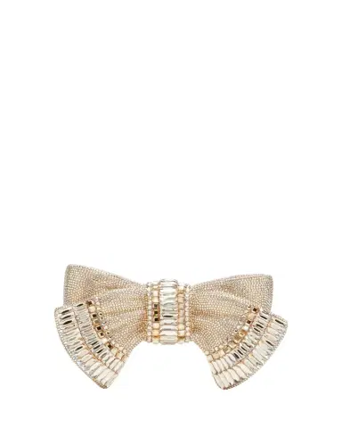 Judith Leiber Couture Bow Deco Crystal Minaudiere | Thumbnail 1 Judith Leiber Couture Bow Deco Crystal Minaudiere | Thumbnail 1