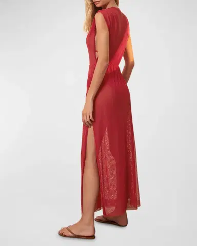 Vix Solid Cindy Maxi Dress Coverup | Thumbnail 2 Vix Solid Cindy Maxi Dress Coverup | Thumbnail 2