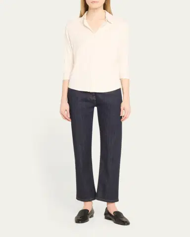 Majestic Filatures Soft Touch Semi-Relaxed Button-Front Shirt | Thumbnail 2 Majestic Filatures Soft Touch Semi-Relaxed Button-Front Shirt | Thumbnail 2