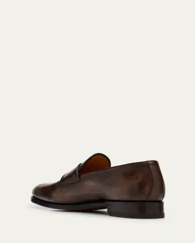 Bontoni Men's Riviera Reverse Stitch Leather Penny Loafers | Thumbnail 4 Bontoni Men's Riviera Reverse Stitch Leather Penny Loafers | Thumbnail 4