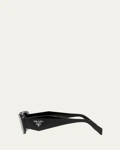 Prada Geometric Rectangle Acetate Sunglasses | Thumbnail 3 Prada Geometric Rectangle Acetate Sunglasses | Thumbnail 3