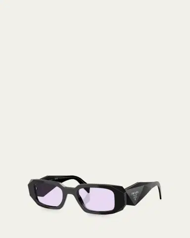 Prada Geometric Rectangle Acetate Sunglasses | Thumbnail 4 Prada Geometric Rectangle Acetate Sunglasses | Thumbnail 4