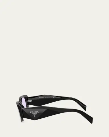 Prada Geometric Rectangle Acetate Sunglasses | Thumbnail 5 Prada Geometric Rectangle Acetate Sunglasses | Thumbnail 5