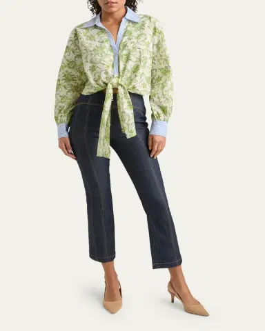 Cinq à Sept Mariana Long-Sleeve Ivy Paisley Top | Thumbnail 2 Cinq à Sept Mariana Long-Sleeve Ivy Paisley Top | Thumbnail 2