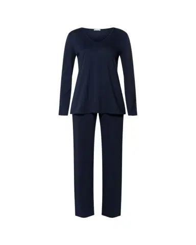 Hanro Silk-Trim Mercerized Cotton Pajama Set | Thumbnail 1 Hanro Silk-Trim Mercerized Cotton Pajama Set | Thumbnail 1